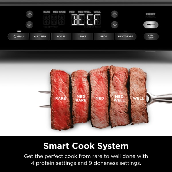 Ninja® Foodi® Smart XL 6-in-1 Indoor Grill & Air Fryer with Built in Thermometer Indoor Grills - Ninja