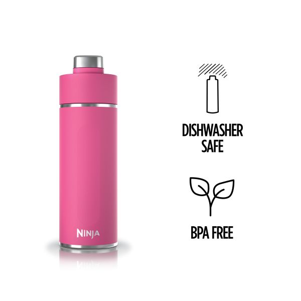 Ninja Thirsti™ 24oz. Travel Bottle, Fuchsia Pink Drinkware - Ninja