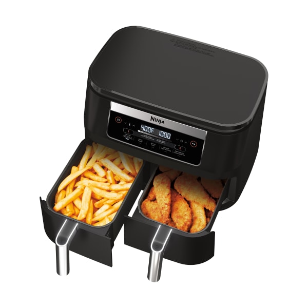 Ninja Foodi DZ090C 5 in 1 6 qt. 2 Basket Air Fryer with DualZone Technology