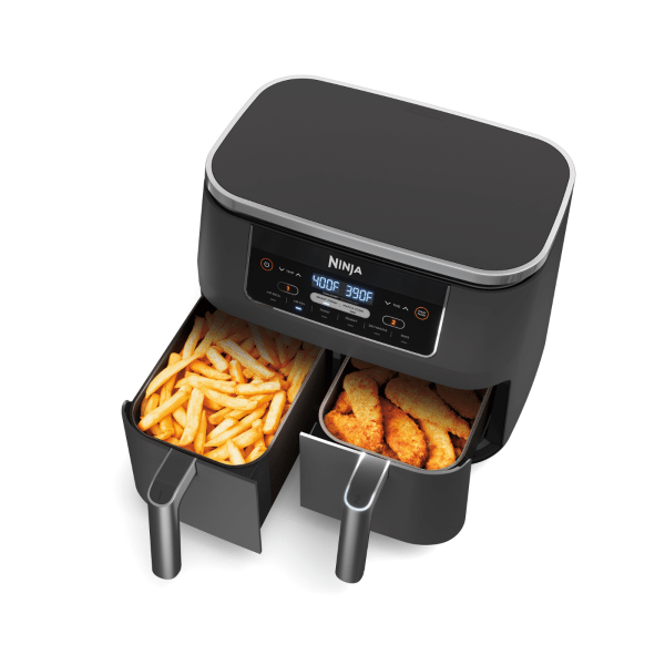 Ninja® Foodi™ XL Dual Zone, 6-in-1 Air Fryer w/ 2 Baskets, Black, 9.5L