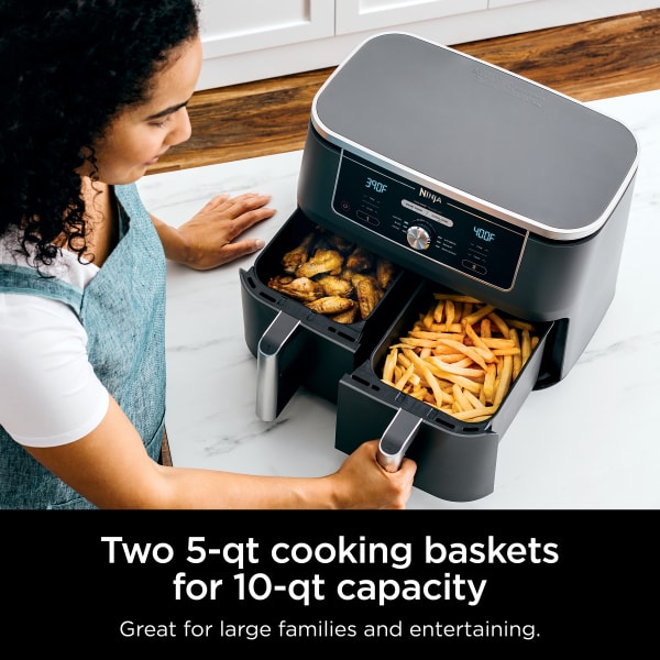 Ninja® Foodi® 6-in-1 10-qt. XL 2-Basket Air Fryer with Ninja® Foodi® 6-in-1 10-qt. XL 2-Basket Air Fryer with