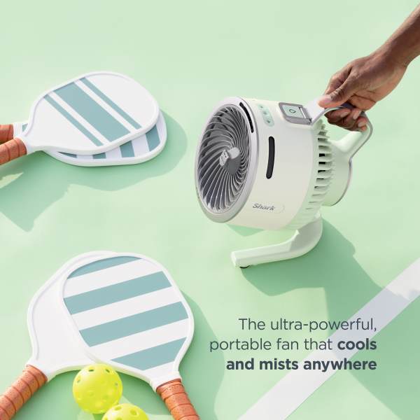 Shark™ FlexBreeze™ HydroGo™ Misting Portable Fan (Glacier)