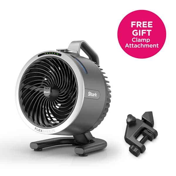 Shark（シャーク） FlexBreeze HydroGoグレー Shark™ FlexBreeze™ HydroGo™ Misting Portable Fan (Dark Gray