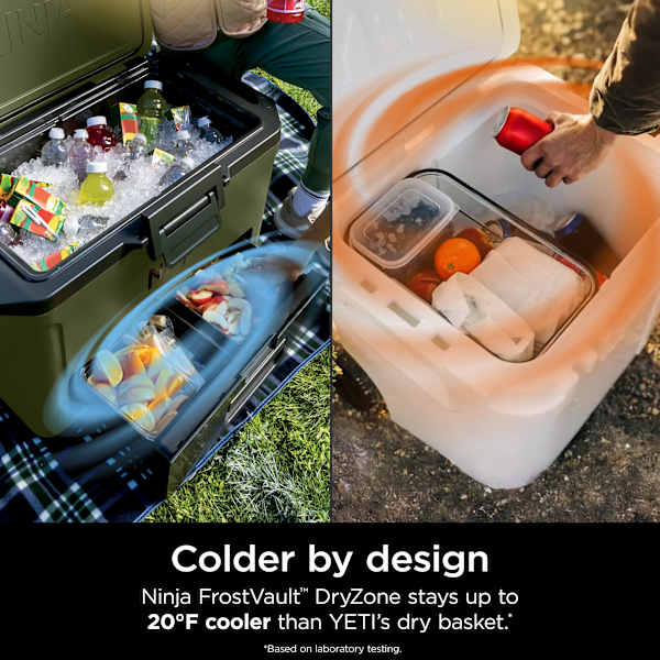 Ninja FrostVault™ 50qt Hard Cooler with Cold Dry Zone