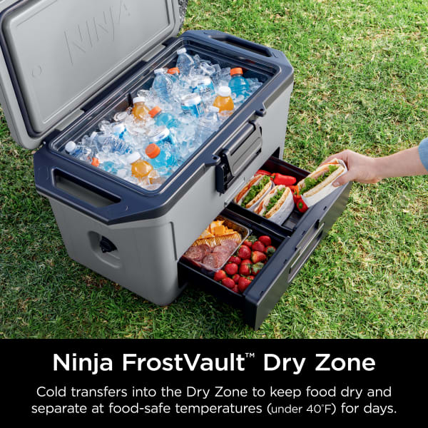 Ninja FrostVault™ 50qt Hard Cooler with Dry Zone, Slate Gray 