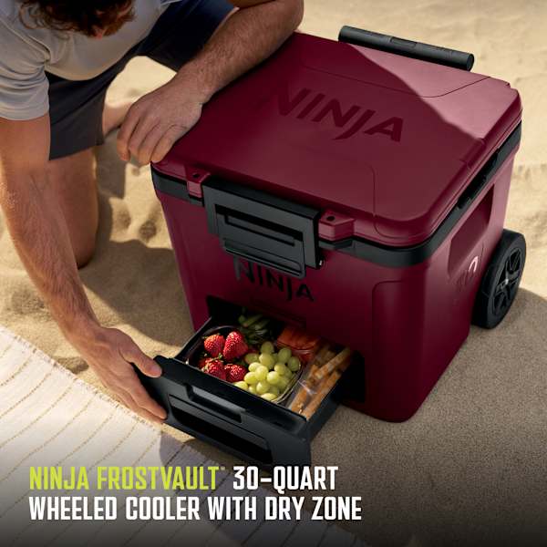 Ninja FrostVault™ 30qt Wheeled Cooler with Dry Zone (Canyon