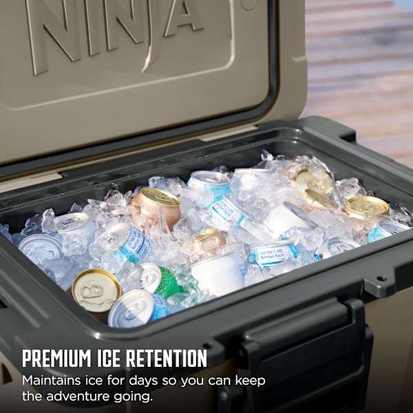 Ninja FrostVault™ 45qt Wheeled Cooler with Dry Zone (Birch Beige)