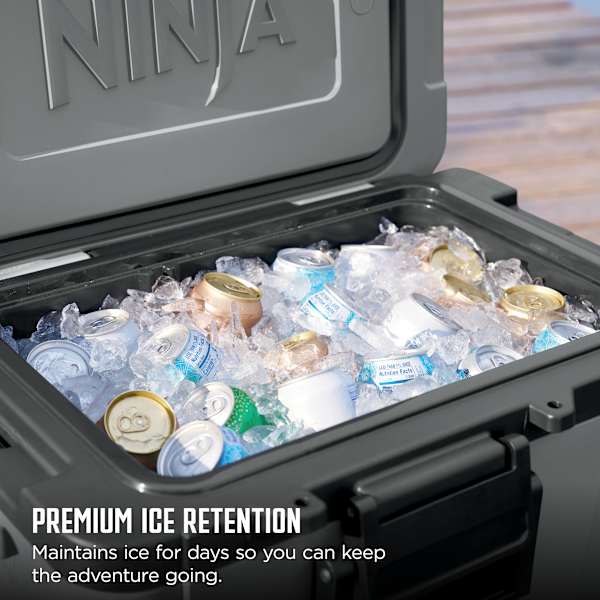 Ninja FrostVault™ 45qt Wheeled Cooler with Dry Zone (Slate Gray)