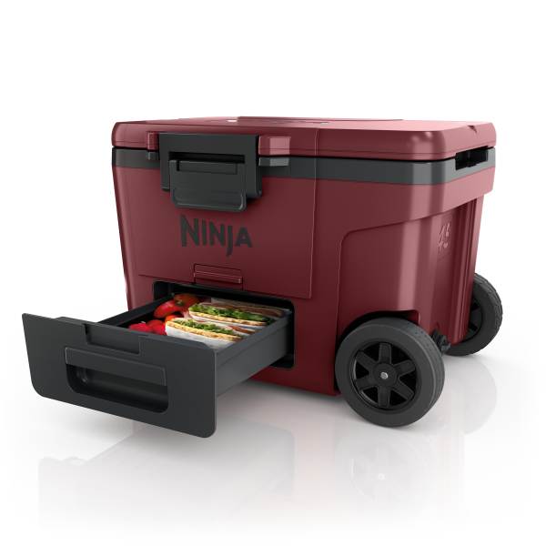 Ninja FrostVault™ 45qt Wheeled Cooler with Dry Zone (Canyon Red)