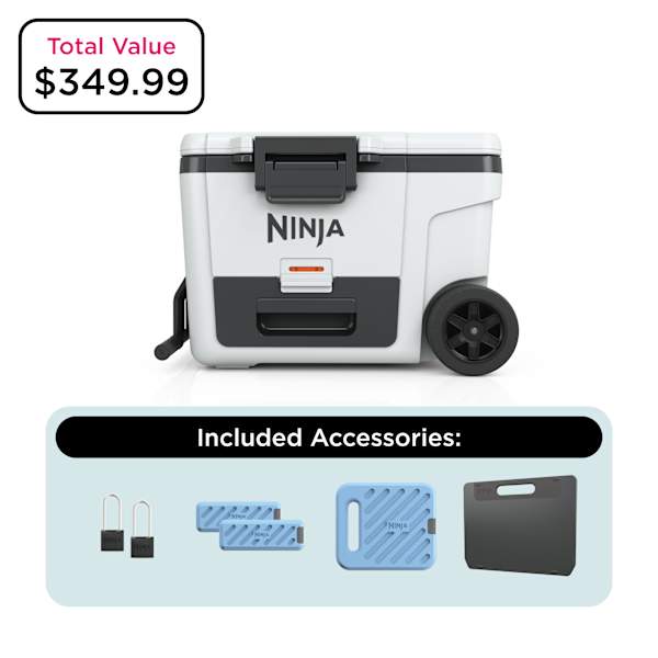Ninja FrostVault™ 45qt Wheeled Cooler with Dry Zone Mega