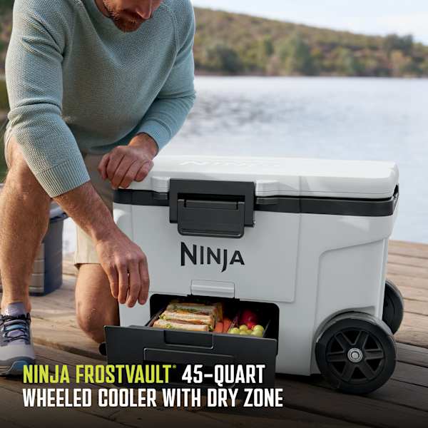 Stay cool with the Cloud White Ninja FrostVault™ 45 QT Chest