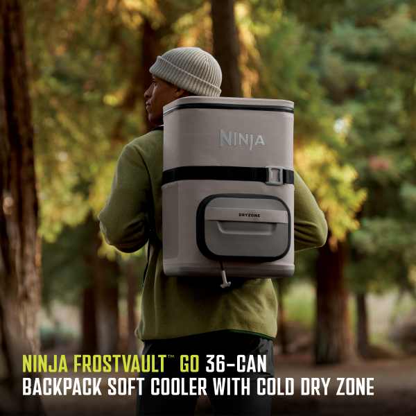 Ninja FrostVault™ Go 36-Can Backpack Soft Cooler with Cold