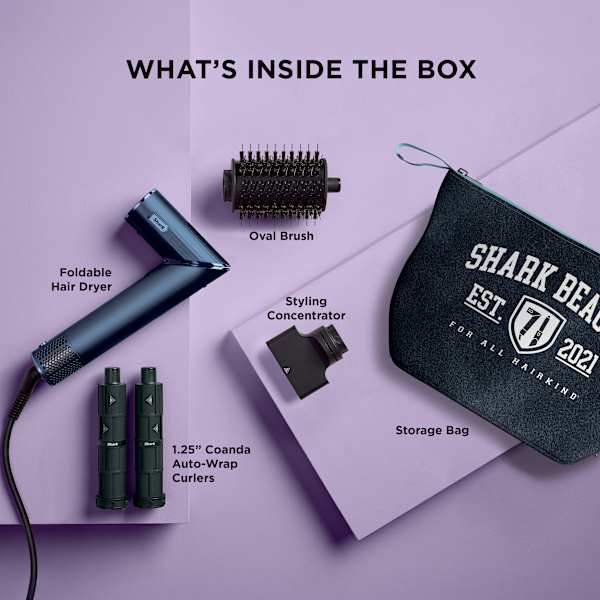 Shark FlexStyle® Air Styling & Drying System Indigo Rush Hair