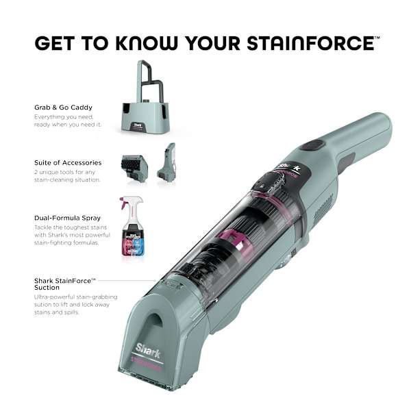 Shark® StainForce™ Cordless Spot & Stain Cleaner with Storage