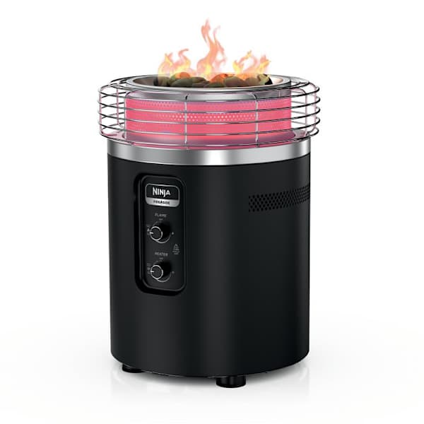 Ninja™ Fireside360™ Outdoor Propane Heater & Smokeless Fire Pit (Black)