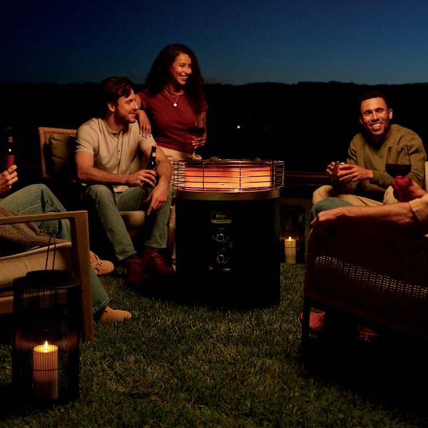 Ninja™ Fireside360™ Outdoor Propane Heater & Smokeless Fire Pit (Black)