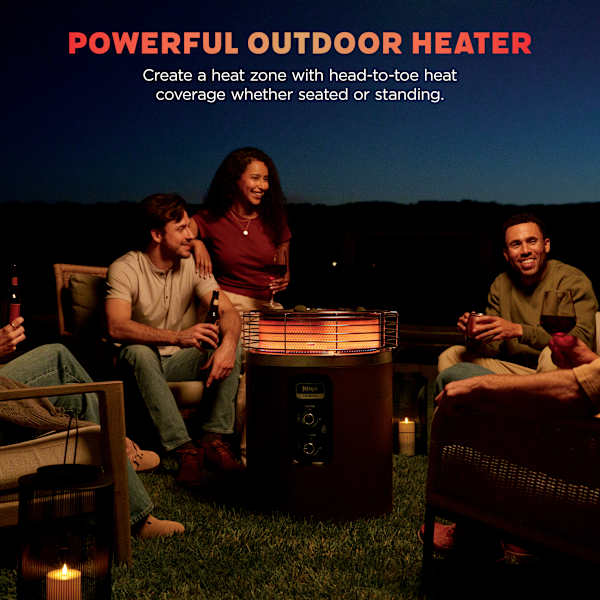 Ninja™ Fireside360™ Outdoor Propane Heater & Smokeless Fire Pit (Future Maroon)