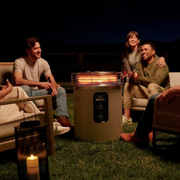 Ninja™ Fireside360™ Outdoor Propane Heater & Smokeless Fire Pit (Stone)