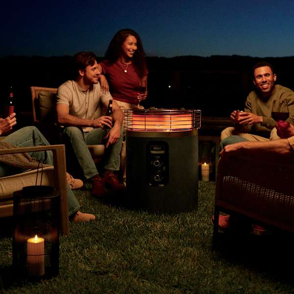 Ninja™ Fireside360™ Outdoor Propane Heater & Smokeless Fire Pit (Gray)
