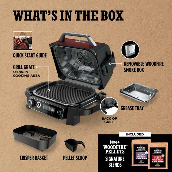 Ninja Woodfire™ Outdoor Grill (Red)