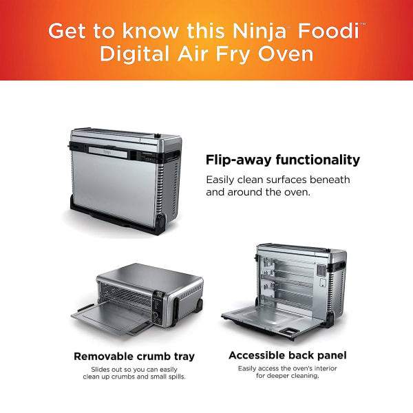Ninja toaster oven air fryer flip up deals