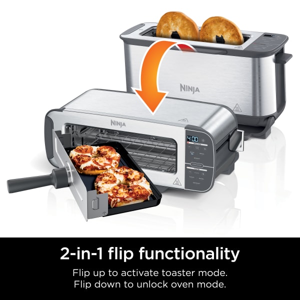 Ninja® Foodi™ 2-in-1 Flip Toaster Toasters - Ninja