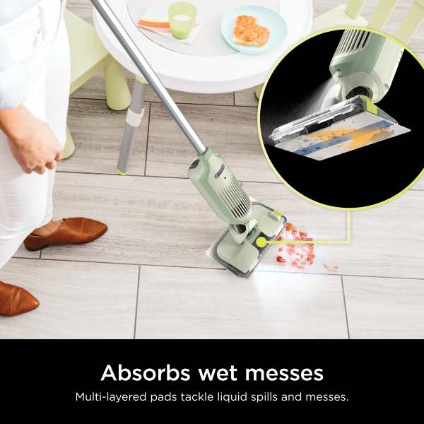 Shark VACMOP™ Pro Cordless Hard Floor Vacuum Mop with Disposable VACMOP™ Pad (Green)