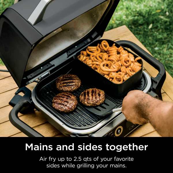Panier Crousti Combo Ninja Woodfire - Accessoire Officiel Pour Cuisiner Accompagnements Et Grillades En Même Temps