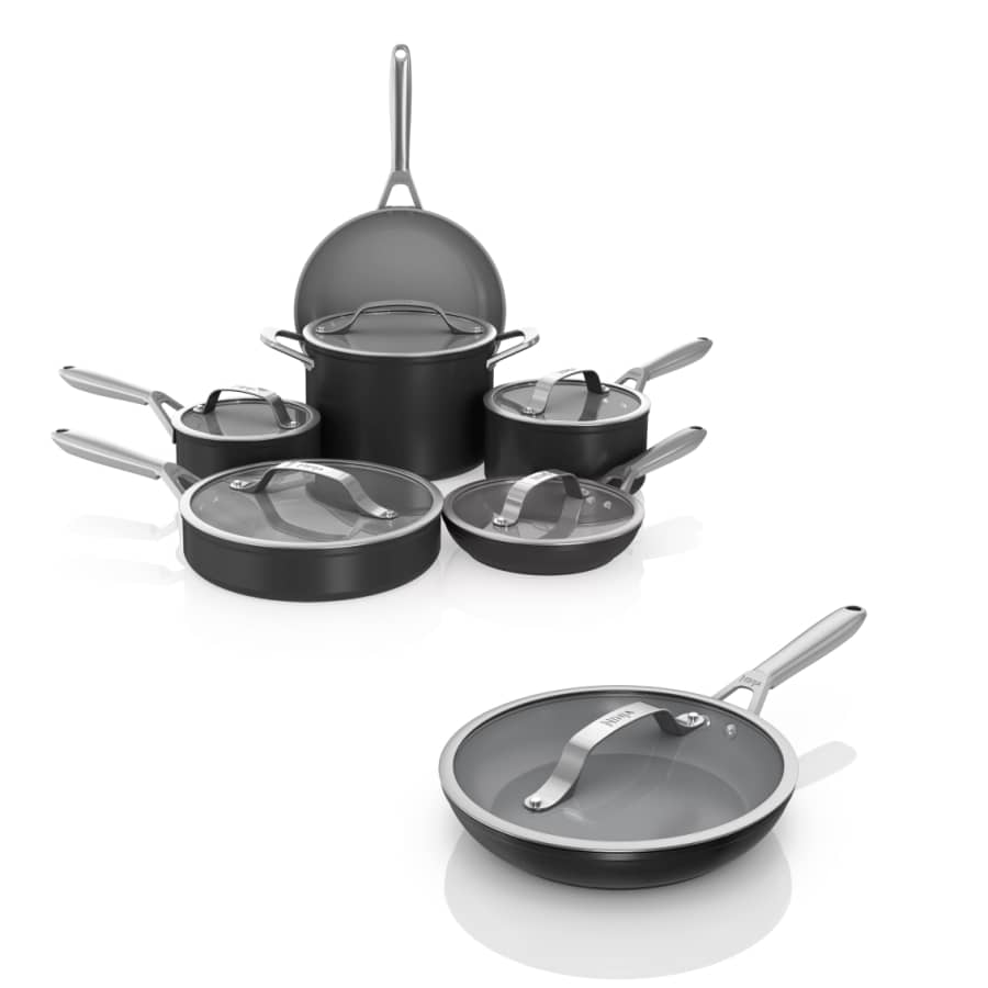 Ninja® Ceramic Pro 12-Piece Cookware Set Black