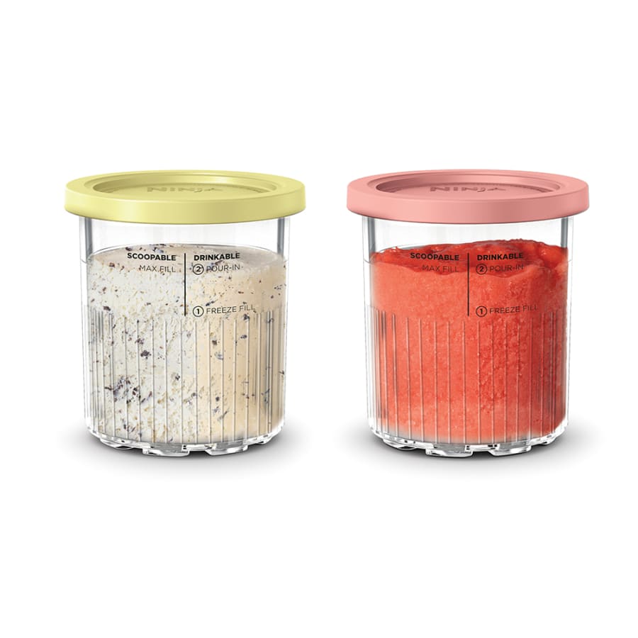 Ninja® CREAMi® Deluxe Pints 2 Pack, Compatible with NC500 Series CREAMi® Ice Cream Makers Ice Cream Makers - Ninja