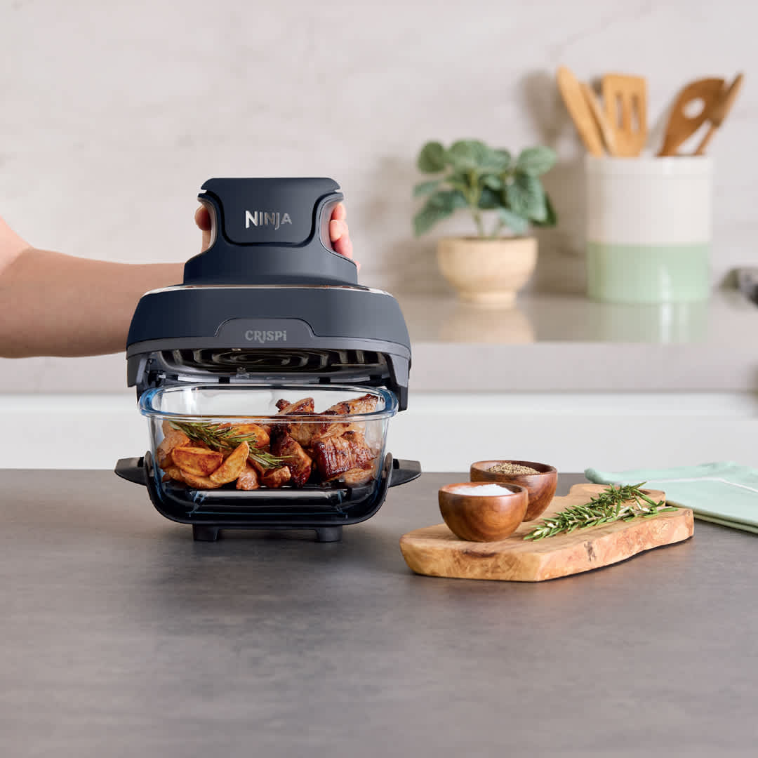 Ninja Crispi™ 4-in-1 Portable Glass Air Fryer Cooking System Stone Air ...
