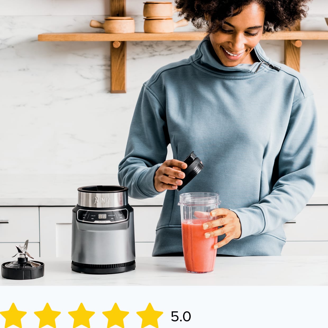 Ninja Detect™ Duo® Power Blender + Single Serve with BlendSense™ Technology Blenders & Kitchen Systems - Ninja