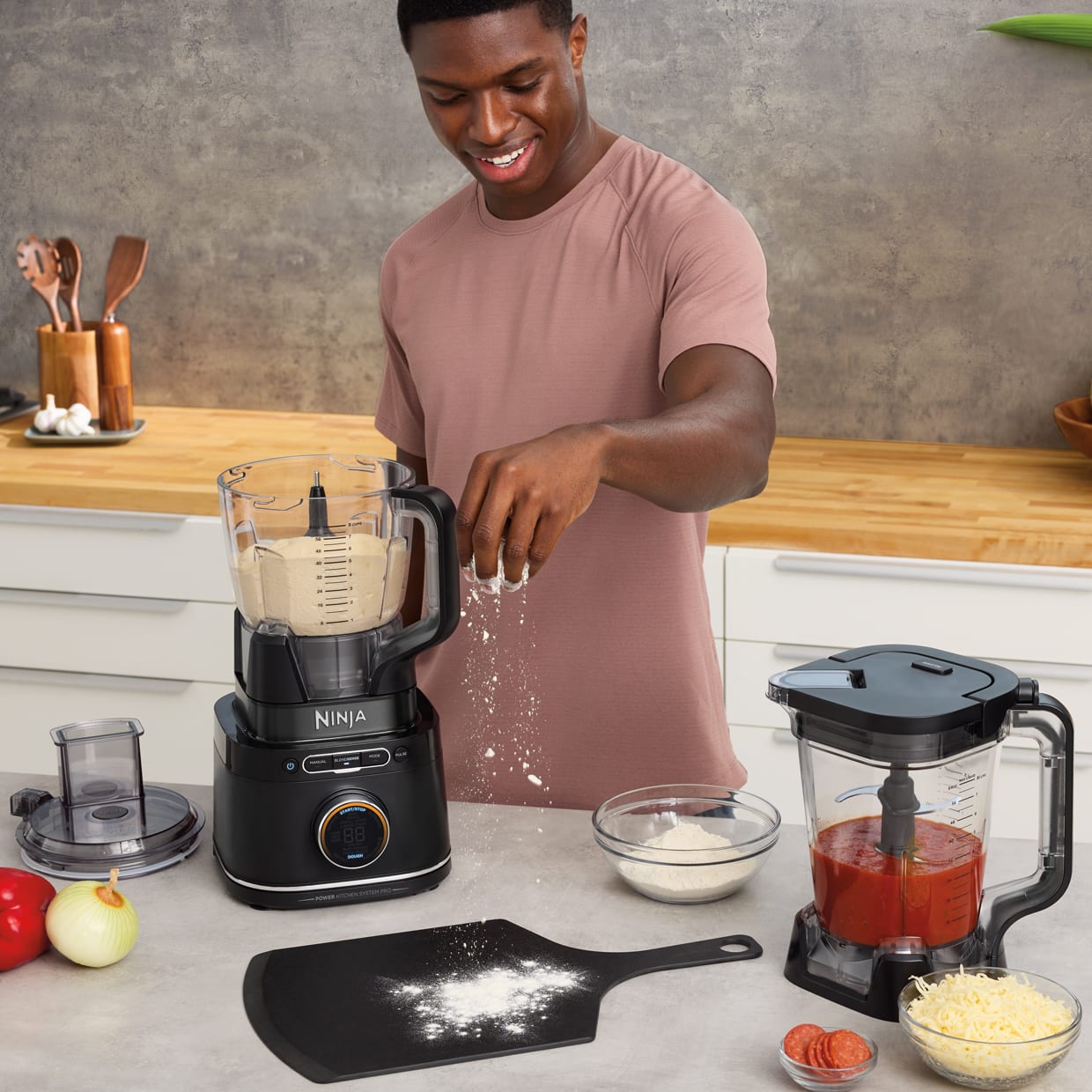 Ninja - Detect Kitchen System Power Blender + Processor Pro with BlendSense  T