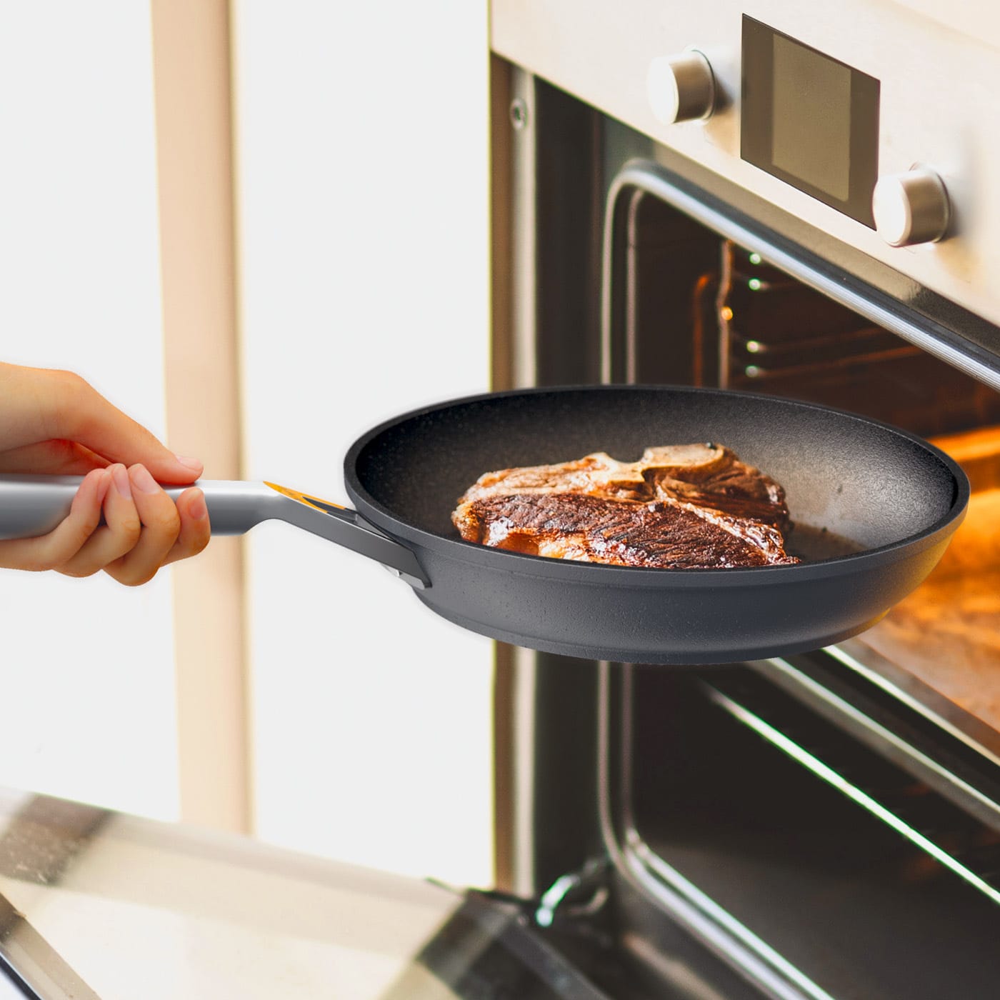 Ninja Kitchen - Get perfectly seared fish. Every. Single. Time. The  forged-aluminum design in our Ninja™ Foodi™ NeverStick™ Cookware  distributes heat evenly, preventing hot-spots. Try it out with this one-pan  halibut recipe