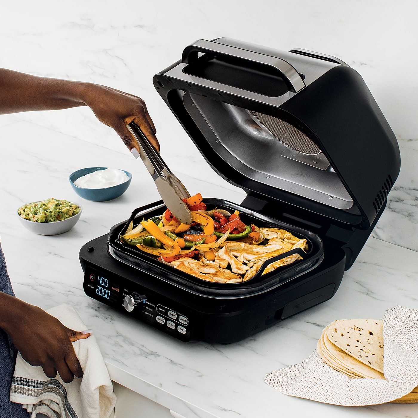 Ninja 15.7-in L x 17.4-in W Non-stick Residential in the Indoor Grills  department at