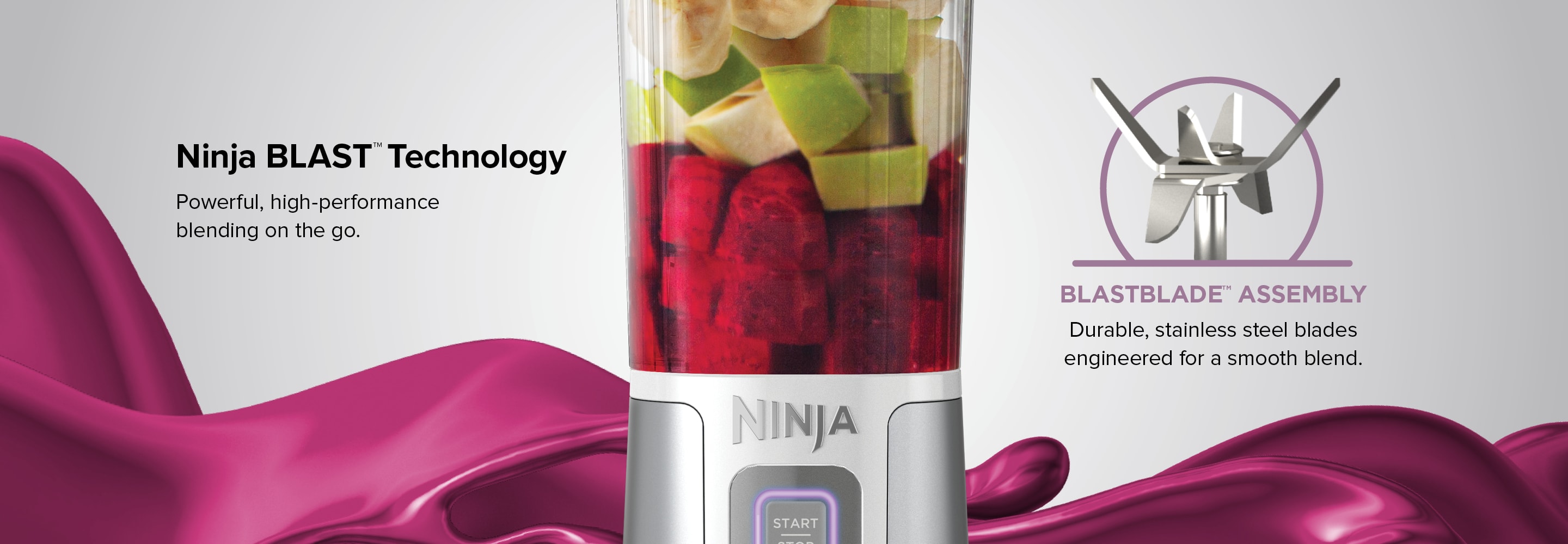 Ninja Blast™ Portable Blender  Cordless Blending for on the go