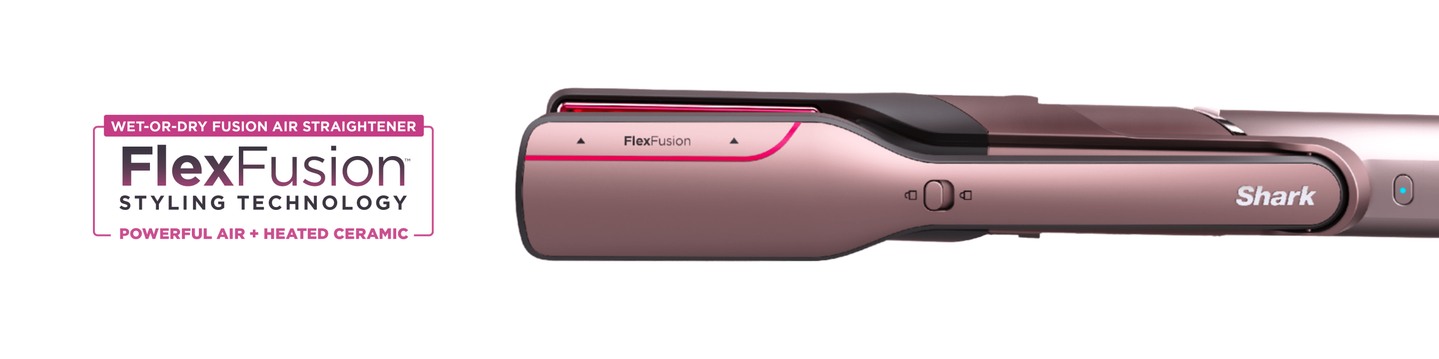 Wet or Dry Fusion Air Straightener Shark® FlexFusion™