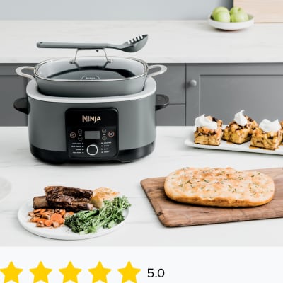 Best Buy: Ninja Foodi 8qt 9-in-1 Deluxe XL Digital Multi Cooker with Air  Fryer Stainless Steel/Black FD402