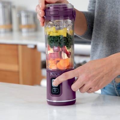 Ninja Blast 16 oz. Personal Portable Blender with Leak Proof Lid and Easy Sip Spout, Perfect for Smoothies, Black, Bc100bk