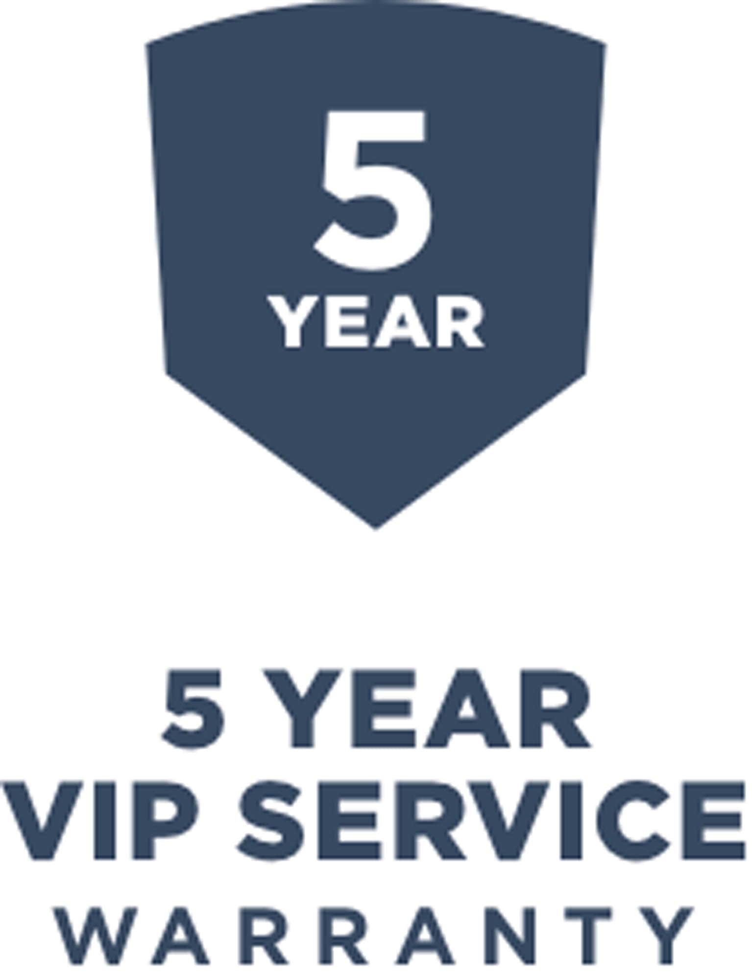 Five (5) Year VIP Limited Warranty