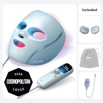 Shark™ CryoGlow™ Red Blue & Infrared iQLED Face Mask & Under Eye Cooling - (Blue Frost)