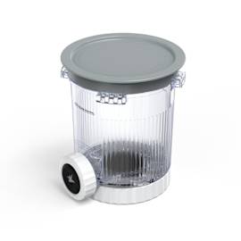 Pot pour Ninja Swirl by CREAMi avec couvercle et embout de rechange photo du produit Side New M