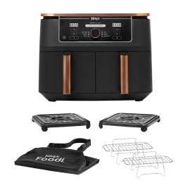 Friteuse sans huile Ninja Foodi MAX DualZone AF400EUDBCP Reconditionné | Très bon état photo du produit Side New M