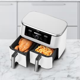 Ninja Foodi MAX Dual Zone-airfryer Hvid AF400EUWH produktfoto Side New M