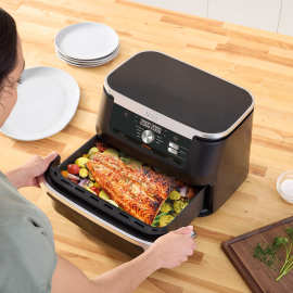 Friteuse sans huile Ninja Foodi Flex 10,4 L AF500EU Reconditionné | Très bon état photo du produit Side New M