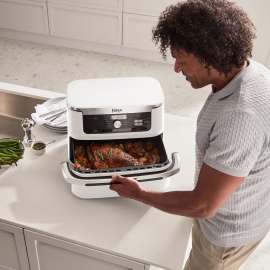 Ninja Foodi FlexDrawer Airfryer 10,4 Hvid AF500EU produktfoto Side New M