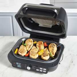 Grill d’intérieur, Plancha & Friteuse Ninja Foodi MAX PRO Reconditionné AG651EUREF | État excellent photo du produit Side New M