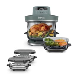 Ninja CRISPi PRO 7-in-1 Glas-Air-Fryer - Family Set AS101EUGYBNDL2 - Graugr&uuml;n Produktbild Side New M