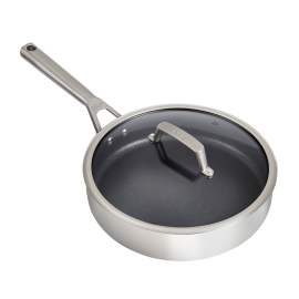 Ninja ZEROSTICK Stainless Steel 26cm Sauté Pan with Lid - C60126UK product photo