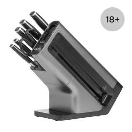 Ninja Foodi Stainless Steel Pan and Knife Block Set - C65KB6UK product photo Side New M